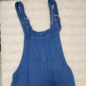 Forever 21 Bell Bottom Jean Overalls